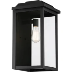 John Timberland Eastcrest Modern Outdoor Wall Light Fixture Textured Black 18 1/2" Clear Glass Panels For Post Exterior Barn Deck House Porch Yard 9 John Timberland Eastcrest Modern Outdoor Wall Light Fixture Textured Black 18 1/2" Clear Glass Panels For Post Exterior Barn Deck House Porch Yard -John Timberland Shop GUEST 4c7c43f1 73aa 48f8 b40e 9e70d147167e