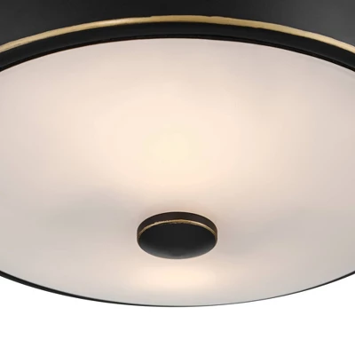 John Timberland Aabria 11 3/4" Wide High Modern Outdoor Flush-Mount Light Fixture Ceilng Porch House Weatherproof Matte Black Metal Glass Shade 6 John Timberland Aabria 11 3/4" Wide High Modern Outdoor Flush-Mount Light Fixture Ceilng Porch House Weatherproof Matte Black Metal Glass Shade - Image 6