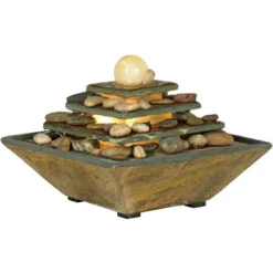 John Timberland Four Tiers Rustic 4 Tier Slate Stone Indoor Tabletop Water Fountain With LED Light 9" For Table Office Desk Home Bedroom Living Room 7 John Timberland Four Tiers Rustic 4 Tier Slate Stone Indoor Tabletop Water Fountain With LED Light 9" For Table Office Desk Home Bedroom Living Room -John Timberland Shop GUEST 4e76faa9 7da6 44bd 9c19 7e9d59427cc9