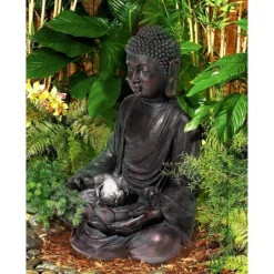 John Timberland Meditating Buddha Zen Bubbler Outdoor Water Fountain With LED Light 24" For Yard Garden Patio Home Deck Porch House Meditation Decor 11 John Timberland Meditating Buddha Zen Bubbler Outdoor Water Fountain With LED Light 24" For Yard Garden Patio Home Deck Porch House Meditation Decor -John Timberland Shop GUEST 4ea72a47 c5f1 491f 972e 87adad30c545
