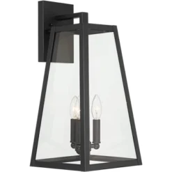 John Timberland Arrington Modern Outdoor Wall Light Fixture Mystic Black Metal 20" Clear Glass For Post Exterior Barn Deck House Porch Yard Posts Home -John Timberland Shop GUEST 4fae71b7 bac8 4e22 b066 763f4e1a0fc0