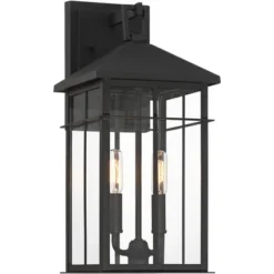John Timberland Bernal 17 1/2" High Sand Black 2-Light Outdoor Wall Light -John Timberland Shop GUEST 51439b0f 2553 4579 b95f e453aa93814f