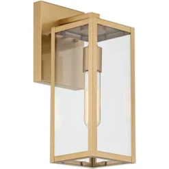 John Timberland Modern Outdoor Wall Light Fixture Soft Gold 14 1/4" Clear Glass For Exterior Barn Deck House Home Porch Yard Patio 9 John Timberland Modern Outdoor Wall Light Fixture Soft Gold 14 1/4" Clear Glass For Exterior Barn Deck House Home Porch Yard Patio -John Timberland Shop GUEST 533ad8ed 7739 4f70 8571 56007c15b4c6