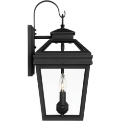John Timberland Stratton Street Rustic Outdoor Wall Light Fixture Texturized Black 16 1/2" Clear Glass For Post Exterior Barn Deck House Porch Yard -John Timberland Shop GUEST 55202da6 5356 453d 8ba6 03bf18ee903b