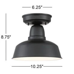 John Timberland Urban Barn Rustic Farmhouse Semi Flush Mount Outdoor Ceiling Light Black Metal 10 1/4" For Post Exterior Barn Deck House Porch Yard 11 John Timberland Urban Barn Rustic Farmhouse Semi Flush Mount Outdoor Ceiling Light Black Metal 10 1/4" For Post Exterior Barn Deck House Porch Yard -John Timberland Shop GUEST 56a9422c abec 43cc baca 07c424f1cb72