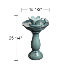 John Timberland Pleasant Pond Modern Bubbler Lotus Flower Outdoor Floor Water Fountain 25 1/4" For Yard Garden Patio Deck Porch House Exterior -John Timberland Shop GUEST 57a329be 201f 48ee a8a5 92722b664cce