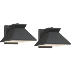 John Timberland Whatley Rustic Industrial Outdoor Wall Light Fixtures Set Of 2 Black Metal LED 6 1/4" For Post Exterior Barn Deck House -John Timberland Shop GUEST 57ce3249 1006 4ca0 920f a2d51c876133
