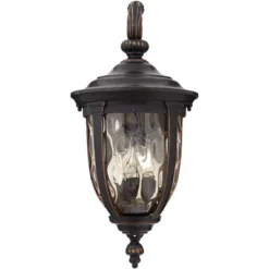 John Timberland Bellagio Vintage Rustic Outdoor Wall Light Fixture Bronze Downbridge 20 1/2" Champagne Hammered Glass For Post Exterior Barn House -John Timberland Shop GUEST 58cf5b6f 57e2 455a 9df1 468fb6736da1