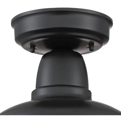 John Timberland Urban Barn Rustic Farmhouse Semi Flush Mount Outdoor Ceiling Light Black Metal 10 1/4" For Post Exterior Barn Deck House Porch Yard 3 John Timberland Urban Barn Rustic Farmhouse Semi Flush Mount Outdoor Ceiling Light Black Metal 10 1/4" For Post Exterior Barn Deck House Porch Yard - Image 3