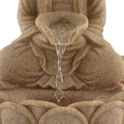 John Timberland Calm Buddha Zen Outdoor Water Fountain With LED Light 14" For Yard Garden Patio Deck Porch House Exterior Balcony Meditation -John Timberland Shop GUEST 5e482f0a d278 4091 9fc3 fbd01b7cecb1