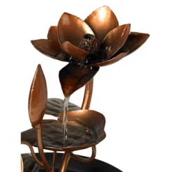 John Timberland Begonia Flowers Modern Zen Cascading Indoor Tabletop Water Fountain 10 1/4" For Table Office Desk Home Bedroom Living Room Relaxation -John Timberland Shop GUEST 60e1ae31 3084 491c 9981 da6bfc4a39b1