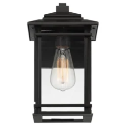 John Timberland North House Mission Outdoor Wall Light Fixtures Set Of 2 Matte Black 12" Clear Glass For Post Exterior Barn Deck House Porch -John Timberland Shop GUEST 62e6a565 eb7a 47e6 9f36 8c7420d3fc6d 1