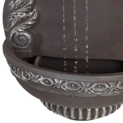 John Timberland Tivoli Grey Ornate Rustic Outdoor 2 Tier Outdoor Wall Water Fountain 33" For Yard Backyard Garden Patio Home Deck Porch House Exterior -John Timberland Shop GUEST 64d5b967 e3c4 4774 a5a4 9b1924796d06