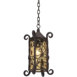 John Timberland Casa Seville Vintage Rustic Outdoor Hanging Light Dark Walnut Scroll 15" Champagne Water Glass For Post Exterior Barn Deck House Porch -John Timberland Shop GUEST 659d7962 ae9b 4065 96b2 ddda5099a128
