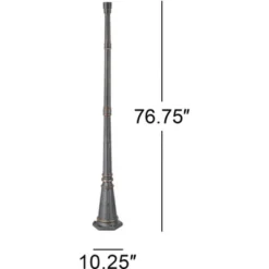 John Timberland Hepworth Vintage Rustic Outdoor Post Light And Cap Base Veranda Bronze 76 3/4" For Post Exterior Barn Deck House Porch Yard Patio Home -John Timberland Shop GUEST 69f00ce2 6f88 4b39 8ed0 83a74216f5b1