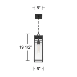 John Timberland San Lucas 19 1/2" High Modern Outdoor Pendant Light Fixture Ceiling Porch House Exterior Hanging Sand Black Metal Clear Glass Shade 11 John Timberland San Lucas 19 1/2" High Modern Outdoor Pendant Light Fixture Ceiling Porch House Exterior Hanging Sand Black Metal Clear Glass Shade -John Timberland Shop GUEST 6bc72d4d d8cd 4ef6 9ed8 a778e2d30d54