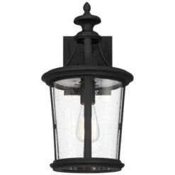 John Timberland Leto 18 1/2" High Modern Outdoor Wall Light Fixture Mount Porch House Exterior Outside Weatherproof Black Metal Clear Glass Shade -John Timberland Shop GUEST 6c4fe9f7 9b1b 4907 90fb ebd156dfa32b