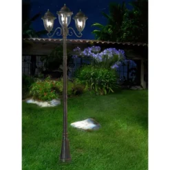 John Timberland Hepworth Vintage Rustic Outdoor Post Light And Cap Base Veranda Bronze 76 3/4" For Post Exterior Barn Deck House Porch Yard Patio Home -John Timberland Shop GUEST 6db7cfce c24a 4a60 97a7 f7db5d0c1777