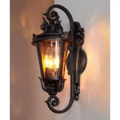 John Timberland Casa Marseille Vintage Rustic Outdoor Wall Light Fixture Bronze Scroll 21 1/2" Hammered Glass For Post Exterior Barn Deck House Porch -John Timberland Shop GUEST 6e657ba7 f470 45d7 a4d5 2ac6a3a73ab3