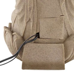 Calm Buddha 22" High Large Indoor Outdoor Decor Sand Stone Floor Fountain With Light LED Waterfall Outside Garden Patio -John Timberland Shop GUEST 6ef6fa87 f3a4 485c b486 40f8ba6c5c42