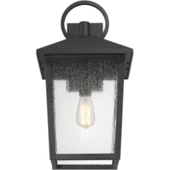 John Timberland Westmont 22" High Modern Outdoor Wall Light Fixture Mount Porch House Exterior Weatherproof Sand Black Aluminum Seeded Glass Shade -John Timberland Shop GUEST 73964941 1952 4d7d b11d 77610a96cd8c