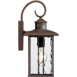 John Timberland Deaver Modern Outdoor Wall Light Fixtures Set Of 2 Bronze Motion Sensor Dusk To Dawn 15 1/4" Water Glass For Exterior -John Timberland Shop GUEST 7490c6b3 0585 43f9 a452 3e2bd3769468