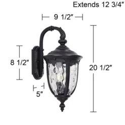 John Timberland Bellagio Vintage Rustic Outdoor Wall Light Fixture Textured Black Downbridge 20 1/2" Clear Hammered Glass For Post Exterior Barn Deck 11 John Timberland Bellagio Vintage Rustic Outdoor Wall Light Fixture Textured Black Downbridge 20 1/2" Clear Hammered Glass For Post Exterior Barn Deck -John Timberland Shop GUEST 76179aaf d78c 42bc bfeb 2ddfa781ba52