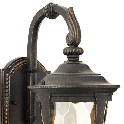 John Timberland Rustic Industrial Outdoor Wall Light Fixture Bronze Metal 13 1/2" Glass Wet Rated For Exterior House Patio Home 2 John Timberland Rustic Industrial Outdoor Wall Light Fixture Bronze Metal 13 1/2" Glass Wet Rated For Exterior House Patio Home - Image 2