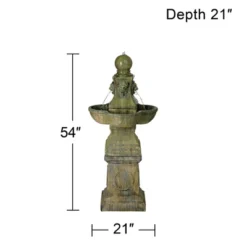 John Timberland Tuscan Garden Pedestal Rustic Bubbler Outdoor Floor Water Fountain 54" For Yard Garden Patio Home Deck Porch House Exterior Balcony 8 John Timberland Tuscan Garden Pedestal Rustic Bubbler Outdoor Floor Water Fountain 54" For Yard Garden Patio Home Deck Porch House Exterior Balcony -John Timberland Shop GUEST 782d8f10 5f21 491c a878 38cfa126b69b
