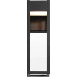 John Timberland Austin 16" High Modern Outdoor Wall Light Fixture Mount Porch House LED Bulb Weatherproof Sand Black Finish Aluminum Glass Shade -John Timberland Shop GUEST 7aa3b697 d243 4146 9f18 98f5fe5daf43