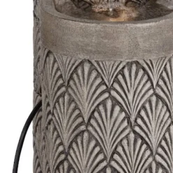 John Timberland Havara Rustic 3-Tier Cascading Columns Outdoor Floor Water Fountain With LED Light 26" For Yard Garden Patio Home Deck -John Timberland Shop GUEST 7b499458 2315 4b4e 911d 7d1c26d3cee6