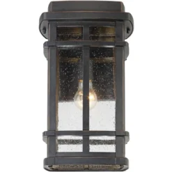 John Timberland Neri Mission Outdoor Wall Light Fixture Oil Rubbed Bronze 16" Clear Seedy Glass For Post Exterior Barn Deck House Porch Yard Patio -John Timberland Shop GUEST 7bae20c0 8c06 486c 8c68 e7dfdc138665