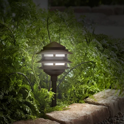 John Timberland Pagoda 12-Piece Complete Outdoor LED Landscape Lighting Set 2 John Timberland Pagoda 12-Piece Complete Outdoor LED Landscape Lighting Set - Image 2