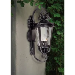 John Timberland Casa Marseille Vintage Rustic Outdoor Wall Light Fixture Textured Black Scroll 31" Clear Hammered Glass For Post Exterior Barn Deck 11 John Timberland Casa Marseille Vintage Rustic Outdoor Wall Light Fixture Textured Black Scroll 31" Clear Hammered Glass For Post Exterior Barn Deck -John Timberland Shop GUEST 7e90af4a 242f 41ee ab23 f5b291efe742