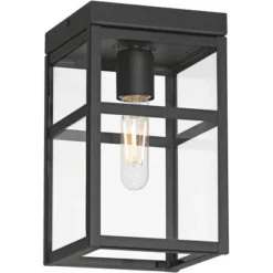 John Timberland San Lucas 10 1/4" High Sand Black Outdoor Flushmount Ceiling Light -John Timberland Shop GUEST 7ee29f61 ed8e 4132 a819 ad46baabed51