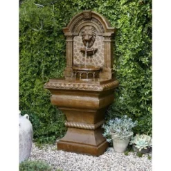 Royal Lions Head 51" High Large Italian Outdoor Decor Faux Stone Floor Fountain With Light Waterfall Outside Garden Patio Yard -John Timberland Shop GUEST 7ef0f000 6379 4fe8 b737 60c57f3dc504