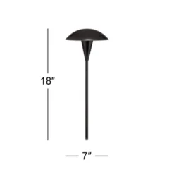 John Timberland Grant 18" High Black LED Mushroom Path Lights Set Of 2 -John Timberland Shop GUEST 7f53062a 73d9 4fbe 99af 907ad8431b6f