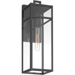 John Timberland San Lucas 18 3/4" High Modern Outdoor Wall Light Fixture Mount Porch House Exterior Weatherproof Sand Black Metal Clear Glass Shade 13 John Timberland San Lucas 18 3/4" High Modern Outdoor Wall Light Fixture Mount Porch House Exterior Weatherproof Sand Black Metal Clear Glass Shade -John Timberland Shop GUEST 8239e284 fef4 42f6 9855 6fd6fa97b680 1