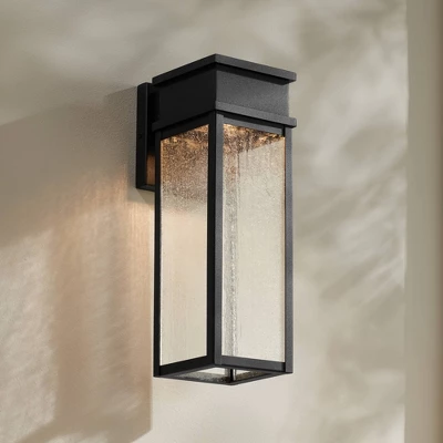 John Timberland Sintef 14 1/4" High Sand Black LED Outdoor Wall Light 1 John Timberland Sintef 14 1/4" High Sand Black LED Outdoor Wall Light