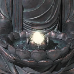 John Timberland Meditating Buddha Zen Bubbler Outdoor Water Fountain With LED Light 24" For Yard Garden Patio Home Deck Porch House Meditation Decor 8 John Timberland Meditating Buddha Zen Bubbler Outdoor Water Fountain With LED Light 24" For Yard Garden Patio Home Deck Porch House Meditation Decor -John Timberland Shop GUEST 8b84bcdd 2713 4739 944a b985869d02bb