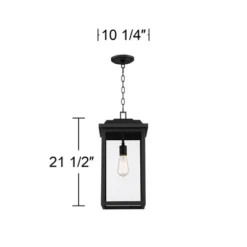 John Timberland Eastcrest Modern Outdoor Hanging Light Textured Black 21 1/2" Clear Glass For Post Exterior Barn Deck House Porch Yard Patio Outside 13 John Timberland Eastcrest Modern Outdoor Hanging Light Textured Black 21 1/2" Clear Glass For Post Exterior Barn Deck House Porch Yard Patio Outside -John Timberland Shop GUEST 8b8cfd8f ebb8 4e22 adca c1a73a02066e