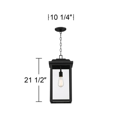 John Timberland Eastcrest Modern Outdoor Hanging Light Textured Black 21 1/2" Clear Glass For Post Exterior Barn Deck House Porch Yard Patio Outside 7 John Timberland Eastcrest Modern Outdoor Hanging Light Textured Black 21 1/2" Clear Glass For Post Exterior Barn Deck House Porch Yard Patio Outside - Image 7