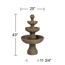 John Timberland Ravenna Rustic 3 Tier Weathered Stone Cascading Outdoor Floor Water Fountain 43" For Yard Garden Patio Home Deck Porch House Exterior 12 John Timberland Ravenna Rustic 3 Tier Weathered Stone Cascading Outdoor Floor Water Fountain 43" For Yard Garden Patio Home Deck Porch House Exterior -John Timberland Shop GUEST 8dc1e2aa 10d8 4211 9859 55c7f7d408c0
