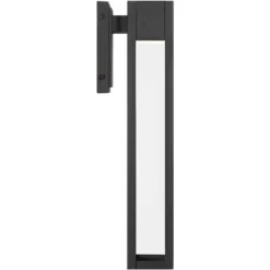 John Timberland Austin 16" High Modern Outdoor Wall Light Fixture Mount Porch House LED Bulb Weatherproof Sand Black Finish Aluminum Glass Shade -John Timberland Shop GUEST 8eb165e1 4afc 4527 a04b 8056f199e25c