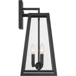 John Timberland Arrington Modern Outdoor Wall Light Fixture Mystic Black Metal 20" Clear Glass For Post Exterior Barn Deck House Porch Yard Posts Home -John Timberland Shop GUEST 8ecd2cb2 8e36 4bb4 83b7 a66de3994c03