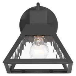 John Timberland Delia 9 1/4" High Modern Outdoor Wall Light Fixture Mount Porch House Weatherproof Textured Black Finish Metal Clear Glass Shade -John Timberland Shop GUEST 8f8306f0 6300 4827 b5d8 9686723d8819