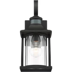 John Timberland Adaes Mission Outdoor Wall Light Fixture Textured Black Motion Sensor 14 1/4" Clear Glass For Post Exterior Barn Deck House Porch Yard -John Timberland Shop GUEST 918efd56 a005 4bf3 a9de 73576d2fd384