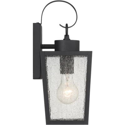 John Timberland Thebes 13 1/4" High Farmhouse Rustic Outdoor Wall Light Fixture Mount Porch House Weatherproof Textured Black Finish Clear Glass Shade 6 John Timberland Thebes 13 1/4" High Farmhouse Rustic Outdoor Wall Light Fixture Mount Porch House Weatherproof Textured Black Finish Clear Glass Shade - Image 6