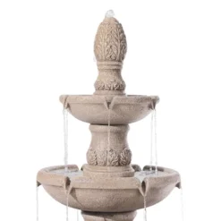 Domanico 57" High Large Italian Indoor Outdoor Decor Sand Stone Floor Fountain Waterfall 3-Tier Outside Garden Patio Yard Backyard 12 Domanico 57" High Large Italian Indoor Outdoor Decor Sand Stone Floor Fountain Waterfall 3-Tier Outside Garden Patio Yard Backyard -John Timberland Shop GUEST 9368833c 315c 4772 bf34 2a030a8cac37