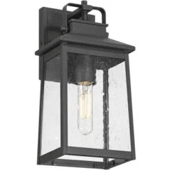 John Timberland Jubliee 13" High Modern Outdoor Wall Light Fixture Mount Porch House Exterior Outside Weatherproof Black Metal Clear Glass Shade 12 John Timberland Jubliee 13" High Modern Outdoor Wall Light Fixture Mount Porch House Exterior Outside Weatherproof Black Metal Clear Glass Shade -John Timberland Shop GUEST 93b2fb3c 8406 470c 9b52 067ee8d91403